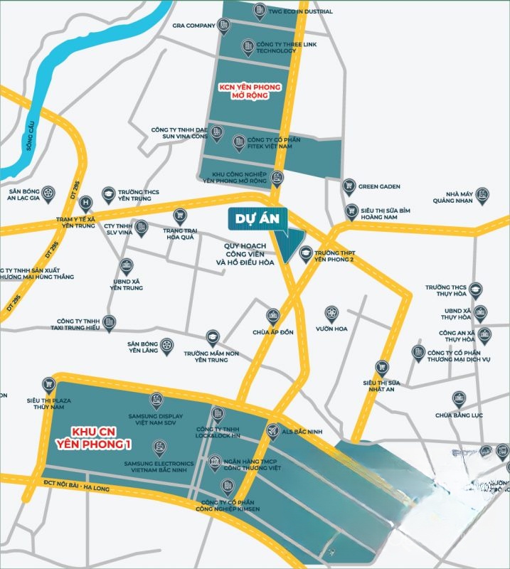 Vị trí dự án An Bình Golden Town trên bản đồ Vị trí dự án An Bình Golden Town