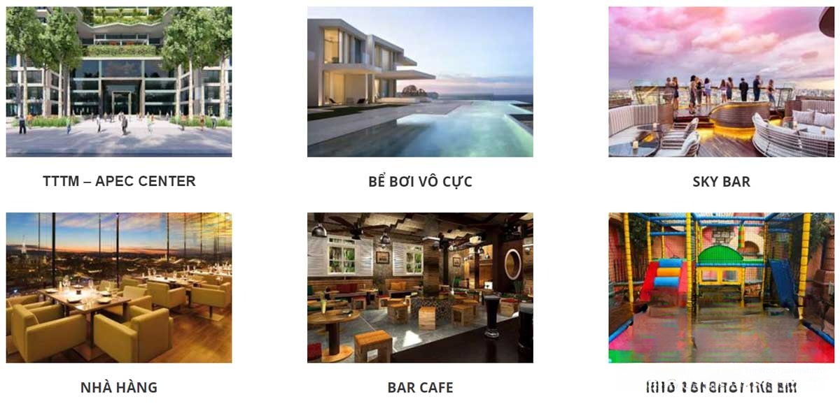 Hệ thống tiện ích nội khu Apec Mandala Grand Phú Yên
