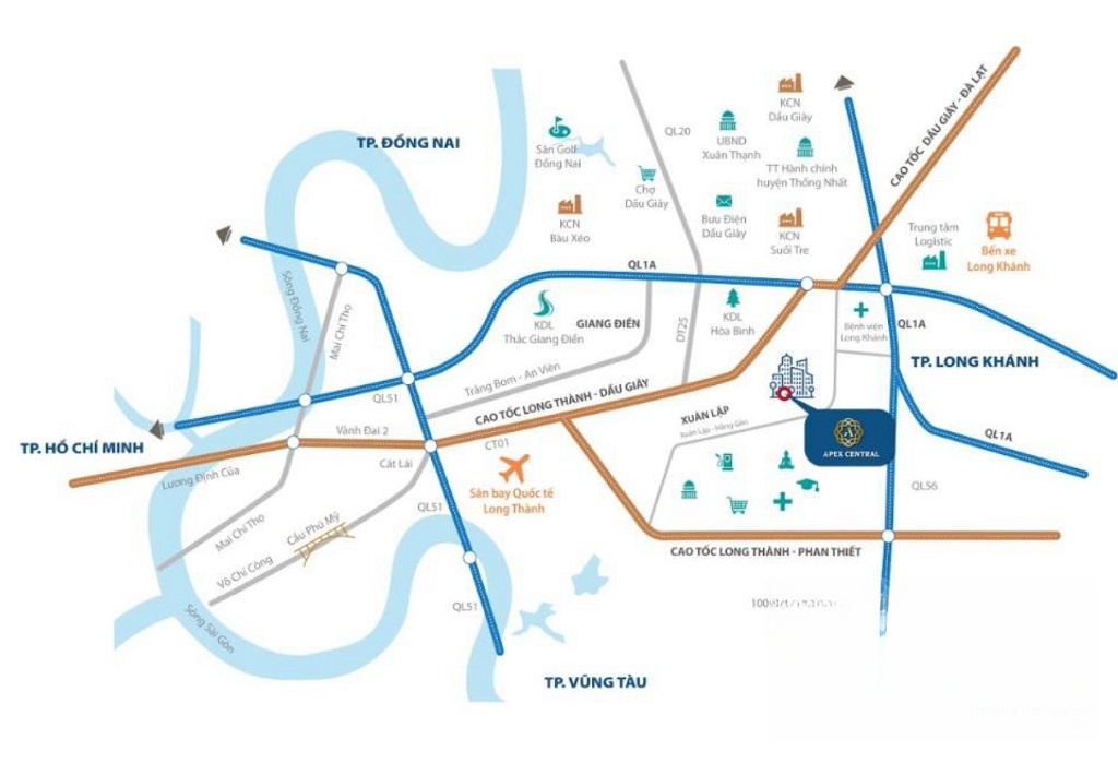 Vị trí dự án Apex Central