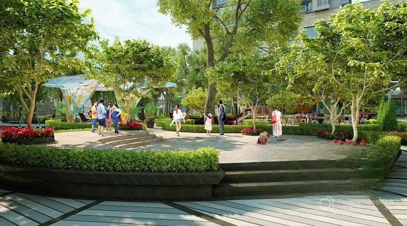 Phối cảnh cảnh quan nội khu dự án Bảo Long New City