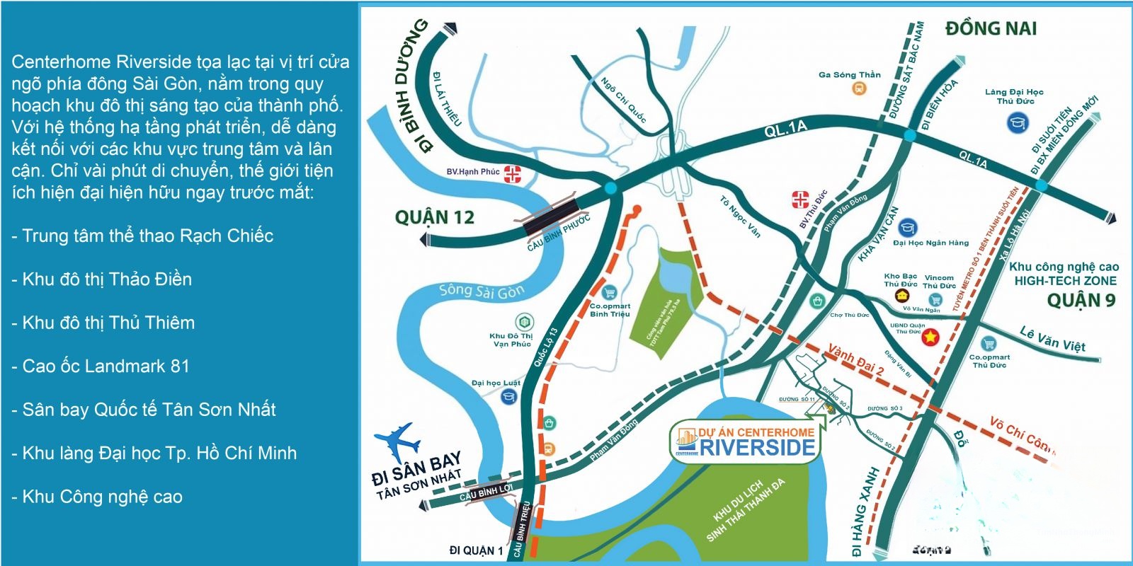 Vị trí dự án Centerhome Riverside