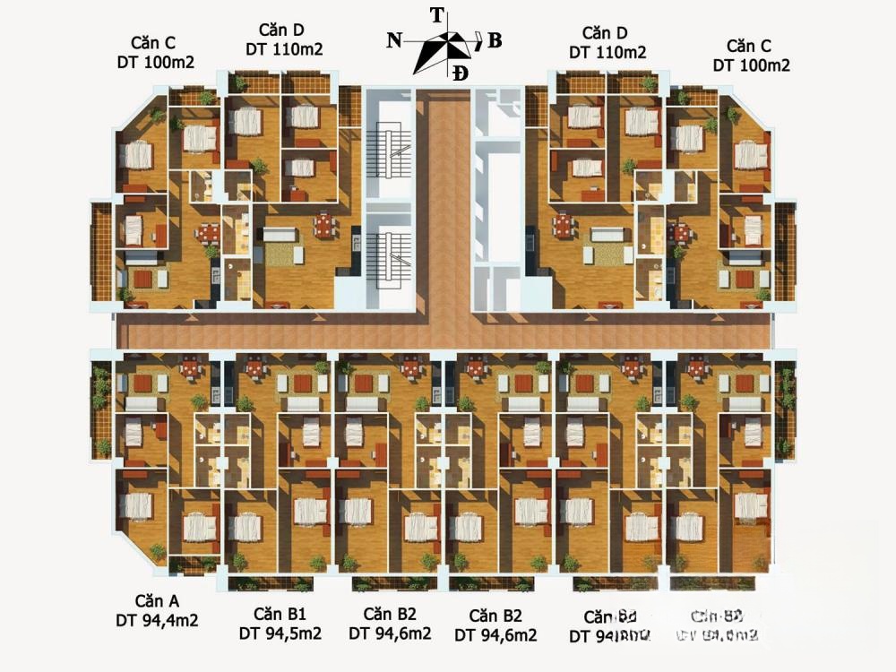 mặt bằng tổng