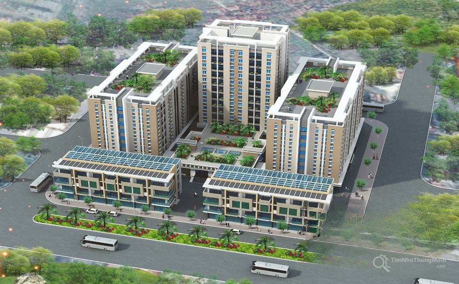 Phối cảnh tổng thể dự án Chung cư Hoa Sơn Phối cảnh tổng thể dự án Chung cư Hoa Sơn, Bắc Ninh