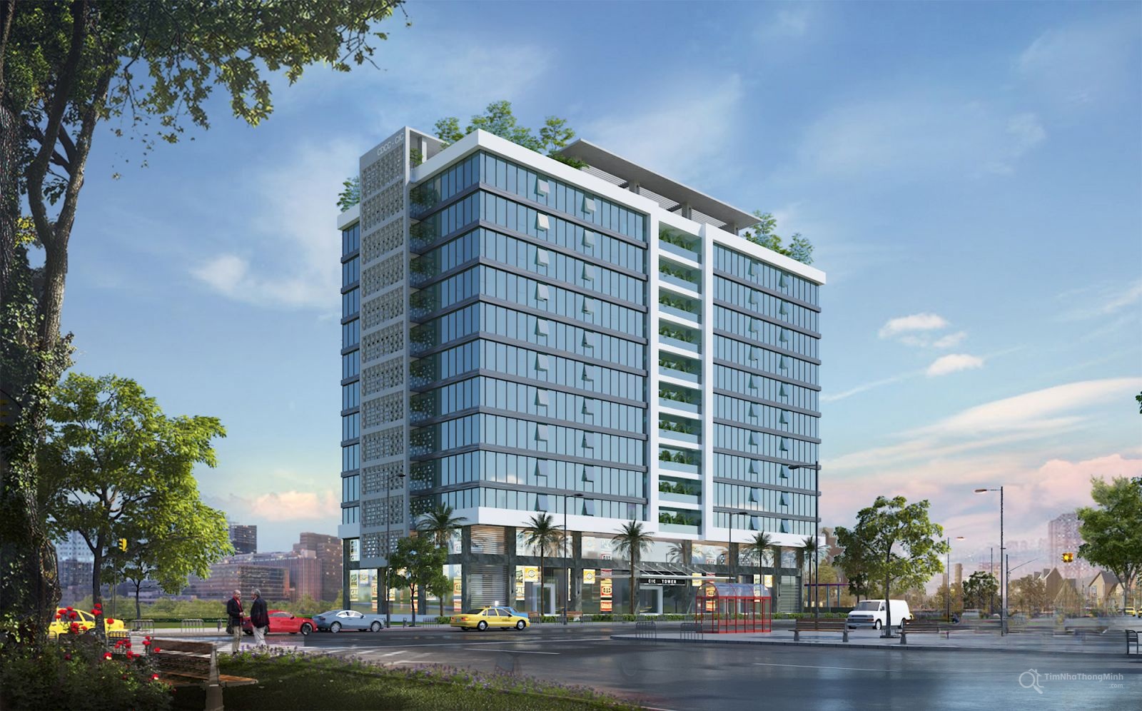 Phối cảnh tổng thể dự án CIC Tower 219 Trung Kính