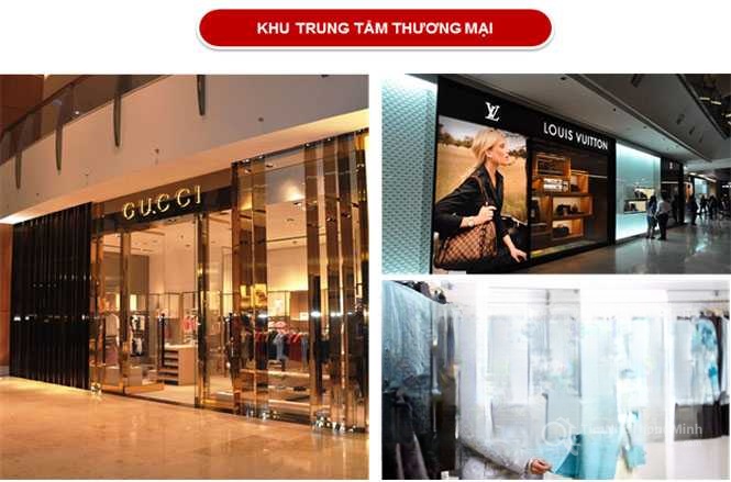 Khu vực shopping với sự hiện diện của các nhãn hiệu thời trang hàng đầu CityLand Bình Trưng Đông