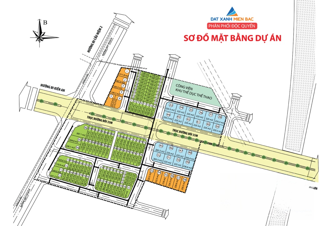 Sơ đồ mặt bằng KDCĐa Phúc Central Park