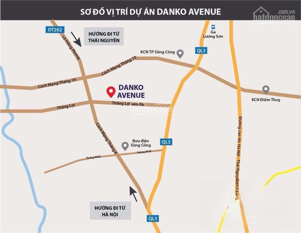 Vị trí dự án Danko Avenue trên bản đồ Vị trí dự án Danko Avenue