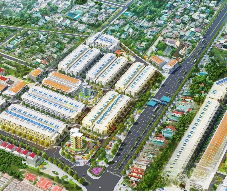 Phối cảnh tổng thể dự án Epic Town Điện Thắng