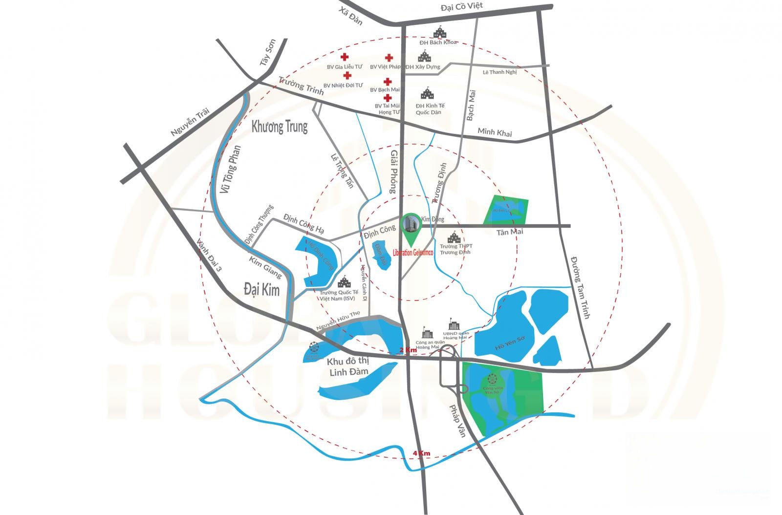 Vị trí dự án Liberation Geleximco