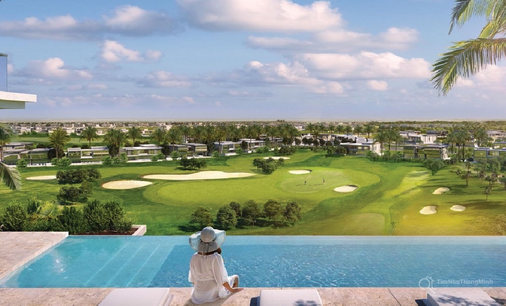 Phối cảnh Bể bơi vô cực tại Golf View Luxury Apartment