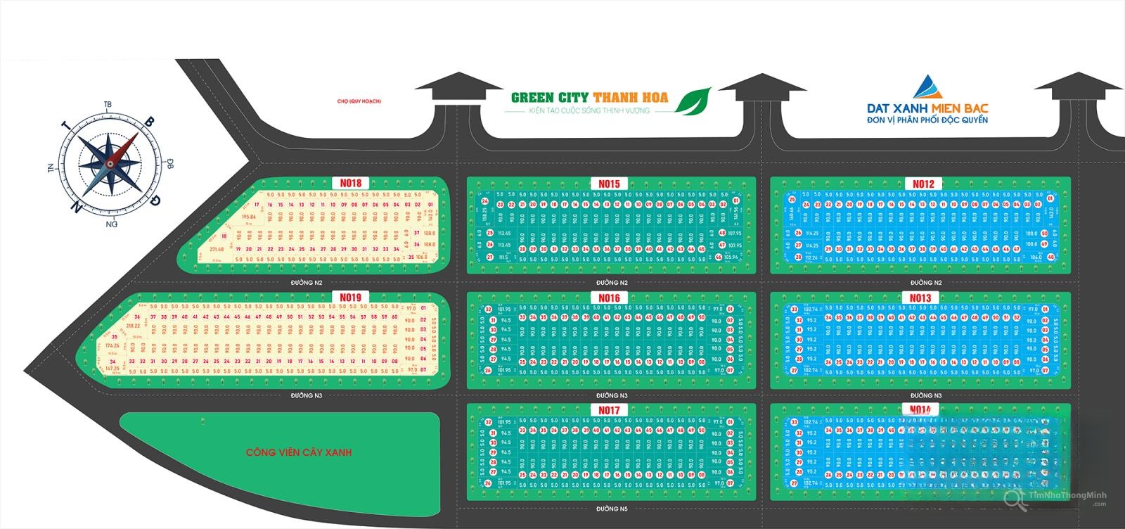 Sơ đồ quy hoạch tổng thể dự án Green City Thanh Hóa Sơ đồ quy hoạch tổng thể dự án Green City Thanh Hóa