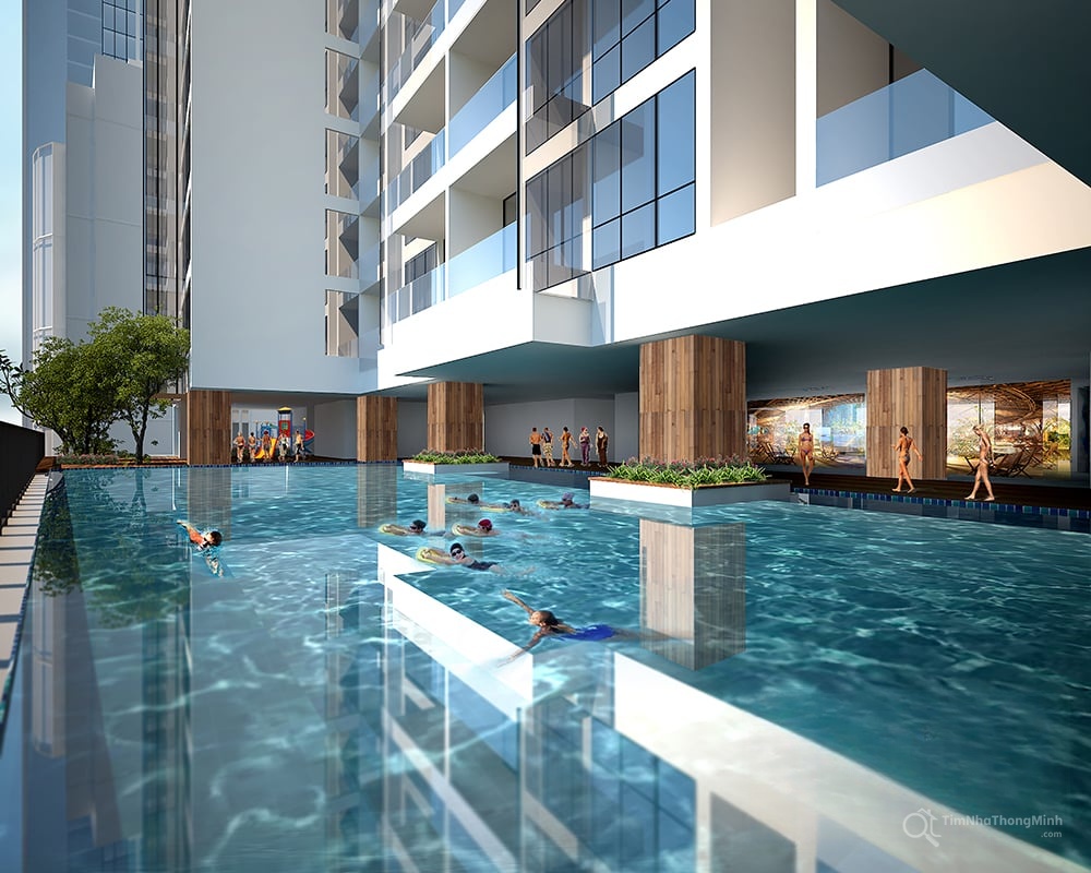 Bể bơi tại Green Building