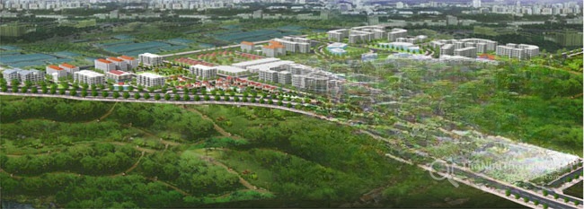Phối cảnh tổng thể dự án Green Town Trảng Bom Phối cảnh tổng thể dự án Green Town Trảng Bom