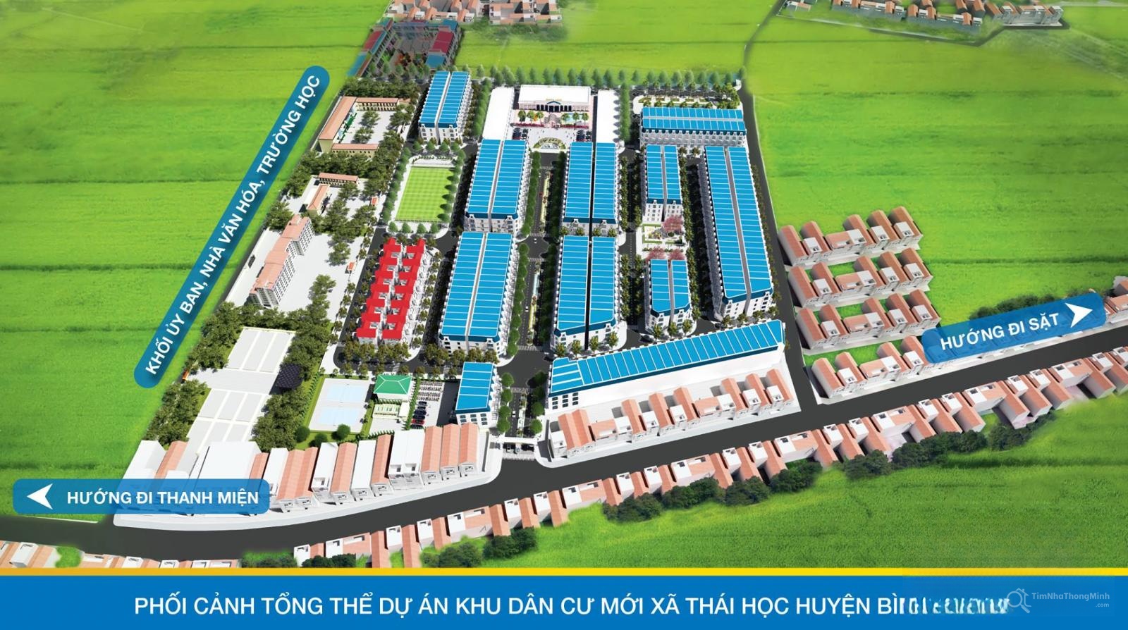 Phối cảnh tổng thể dự án Happy City Thái Học Phối cảnh tổng thể dự án Happy City Thái Học