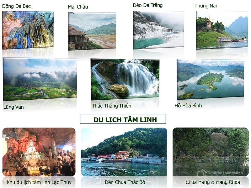 Các điểm du lịch kế cận dự án Hòa Bình Green Valley Các điểm du lịch kế cận dự án Hòa Bình Green Valley