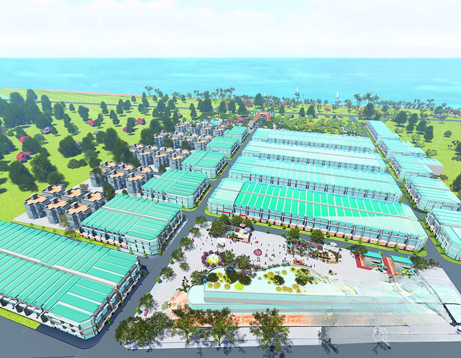 Phối cảnh tổng thể dự án Khu đô thị Hòa Bình New City tại TP. Hòa Bình
