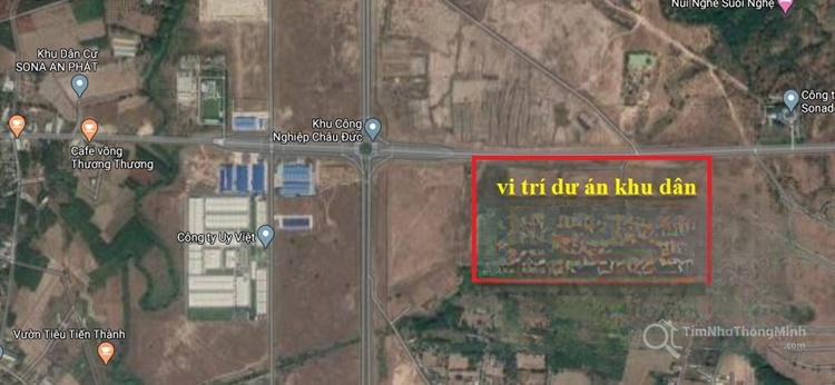 Vị trí dự án Khu dân cư Sonadezi Hữu Phước