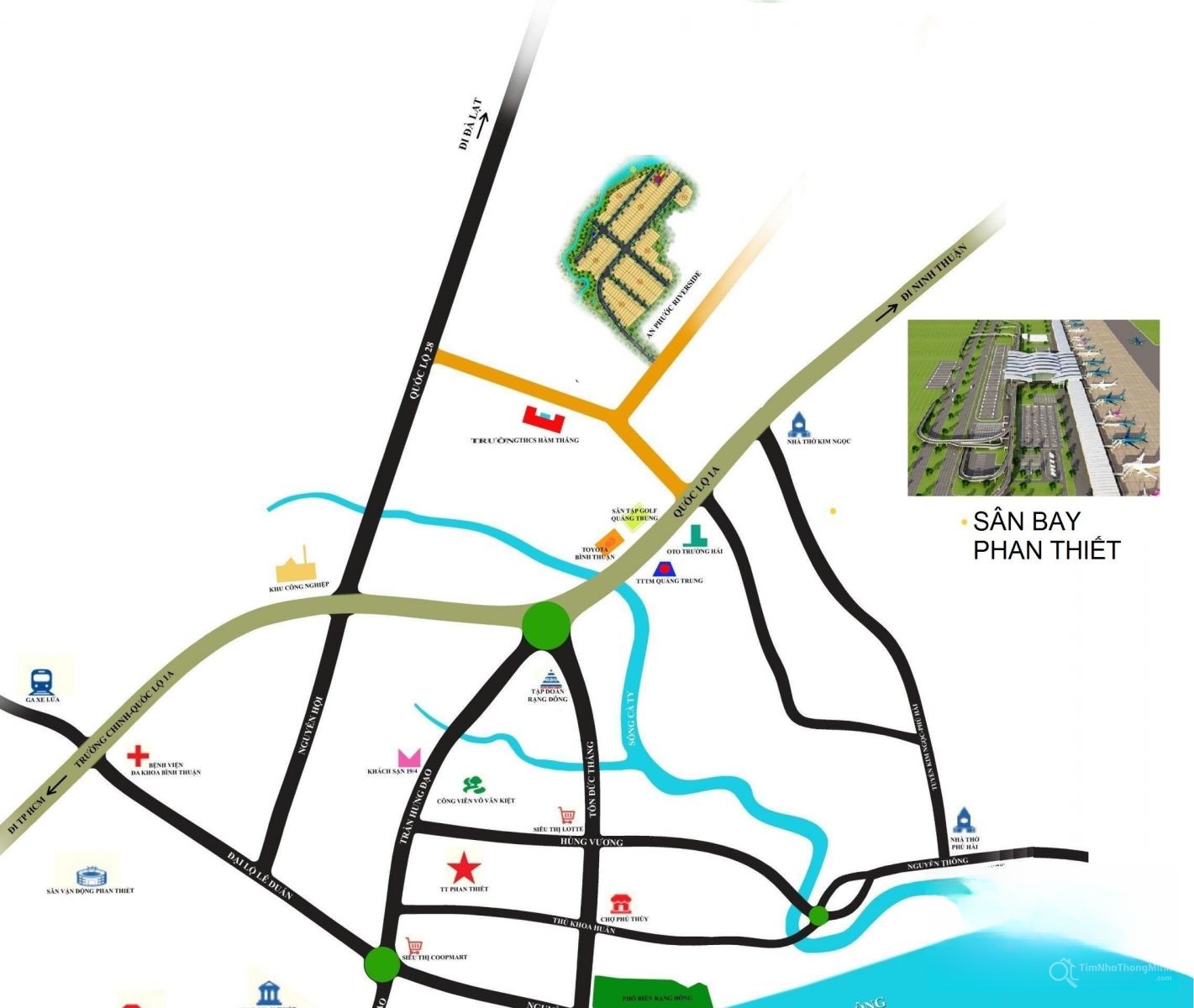 Vị trí dự án KDC An Phước Riverside trên bản đồ Vị trí dự án KDC An Phước Riverside
