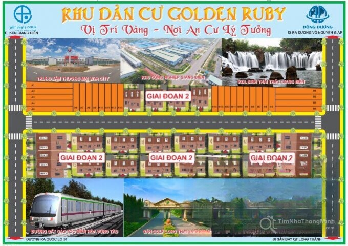 Sơ đồ quy hoạch tổng thể dự án Khu dân cư Golden Ruby