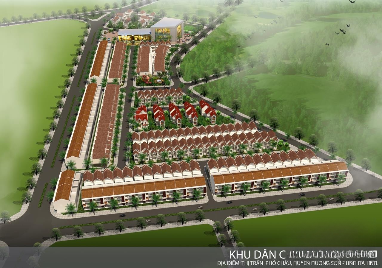 Khu dân cư Nam Phố Châu Phối cảnh tổng thể dự án Khu dân cư Nam Phố Châu