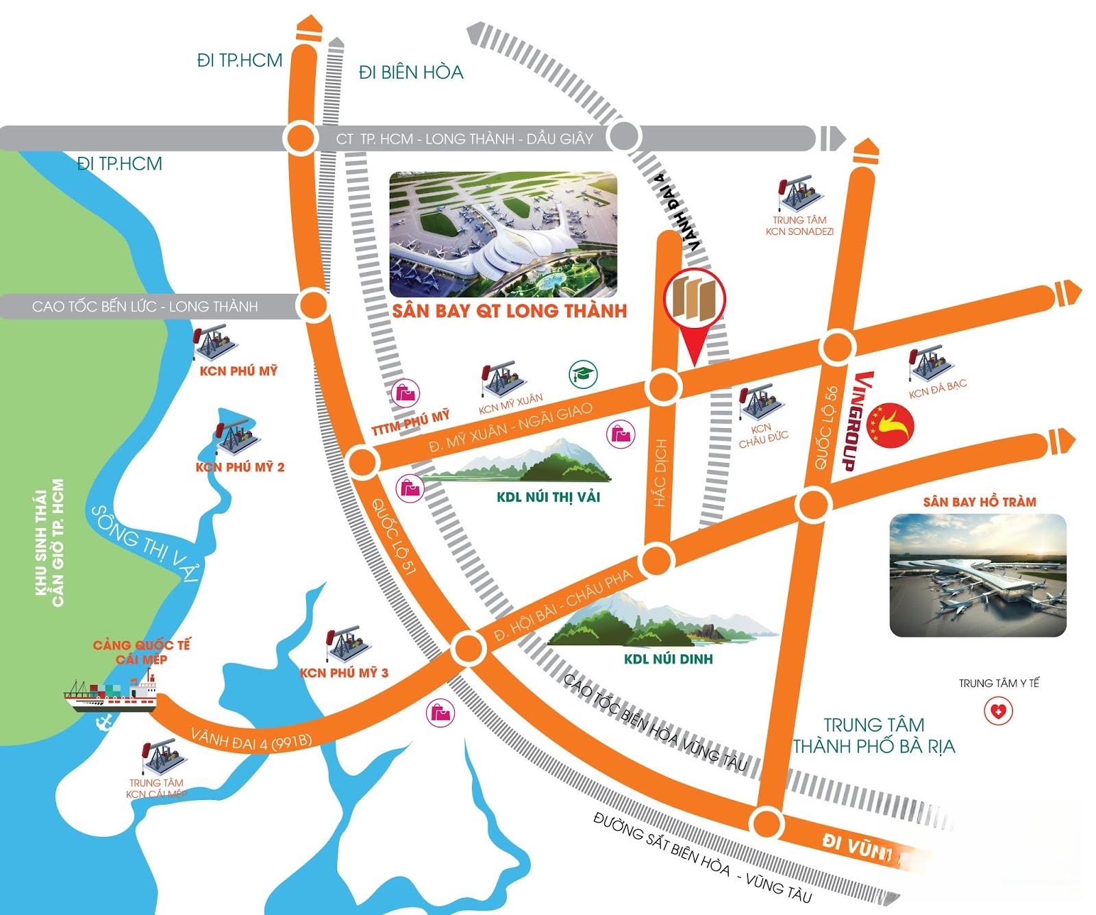 Vị trí dự án Phú Mỹ Future City trên bản đồ Vị trí dự án Phú Mỹ Future City