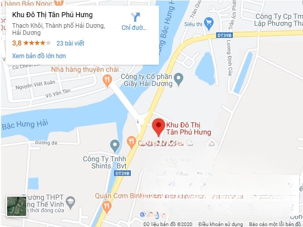 Vị trí dự án Khu dân cư Tân Phú Hưng