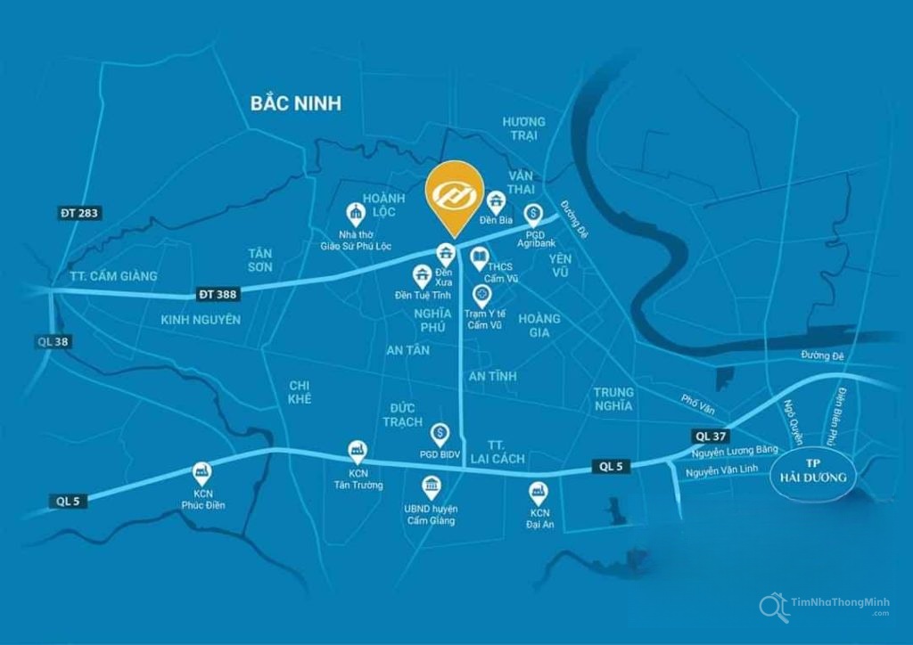 Vị trí dự án KDC Thương mại và Chợ Phú Lộc trên bản đồ Vị trí dự án KDC Thương mại và Chợ Phú Lộc