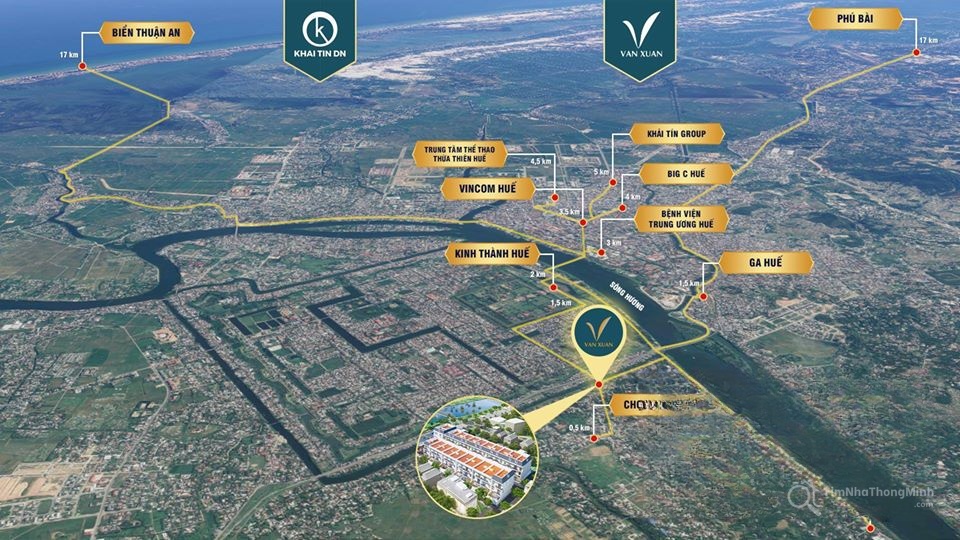 Vị trí dự án Khu dân cư Vạn Xuân