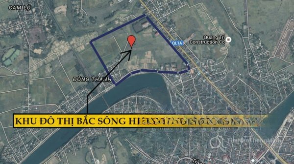 Vị trí dự án Khu đô thị Bắc Sông Hiếu Vị trí dự án Khu đô thị Bắc Sông Hiếu