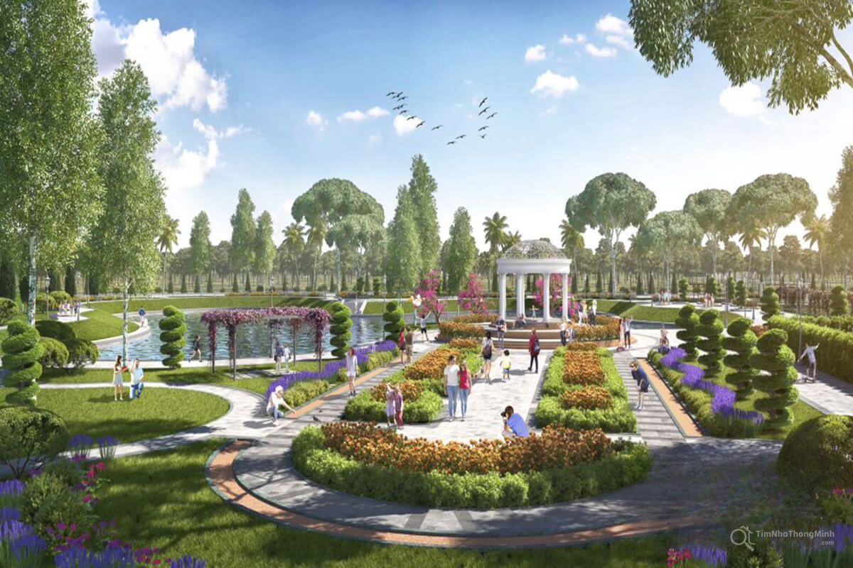 Phối cảnh khu dạo bộ tại Danko City