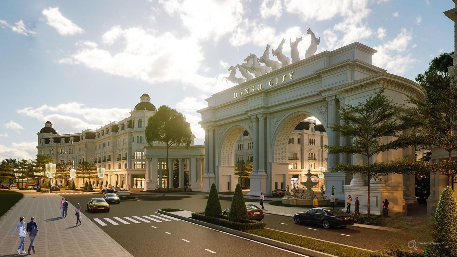 Phối cảnh cổng chào Khu đô thị Danko City