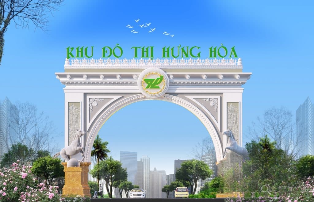 Cổng chào dự án Khu đô thị Hưng Hòa