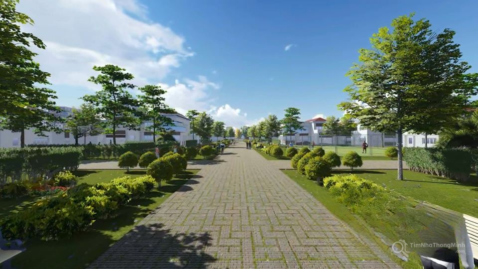 Cảnh quan nội khu dự án Khu đô thị Kim Đô