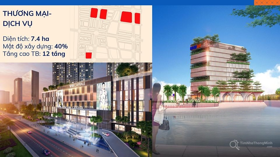 Khu thương mại dịch vụ tại KĐT Kim Đô