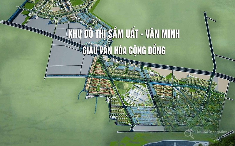 Phối cảnh tổng thể dự án Khu đô thị Mỹ Trung tại TP. Nam Định