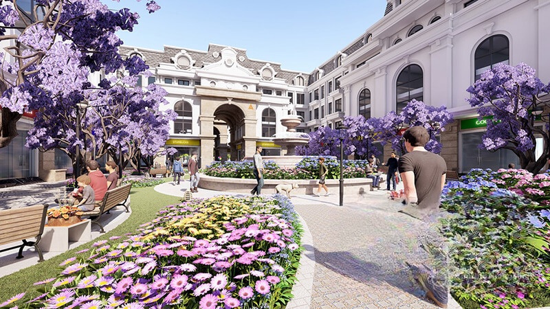 Cảnh quan nội khu Paris Elysor
