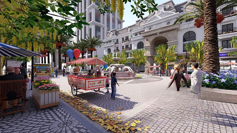 Phố đi bộ tại Paris Elysor