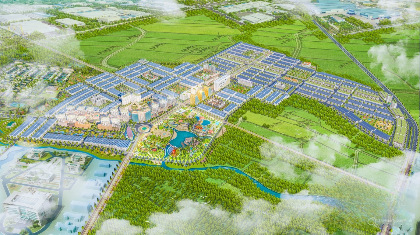 Phối cảnh tổng thể dự án Khu đô thị sinh thái An Phú Long Garden Phối cảnh tổng thể dự án Khu đô thị sinh thái An Phú Long Garden