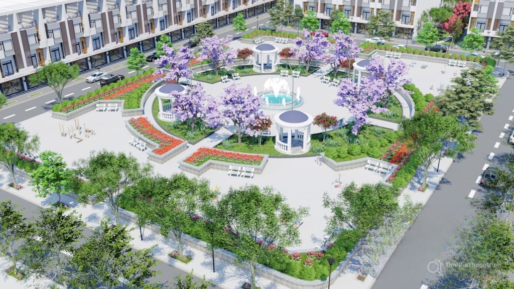 Công viên nội khu tại Tam Đa New Center