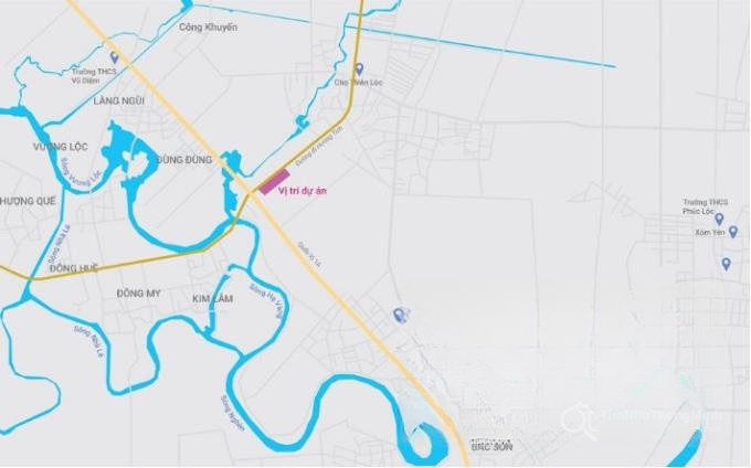 Vị trí dự án Khu đô thị Thiên Lộc Complex Vị trí dự án Khu đô thị Thiên Lộc Complex trên bản đồ