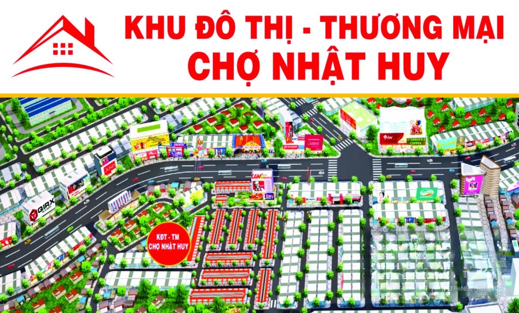 Phối cảnh tổng thể dự án Khu đô thị thương mại chợ Nhật Huy