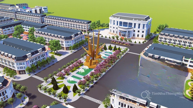 Phối cảnh Cảnh quan nội khu dự án Khu đô thị Việt Hàn City