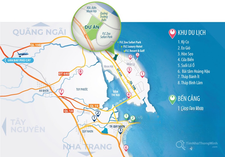Vị trí dự án Kỳ Co Gateway trên bản đồ