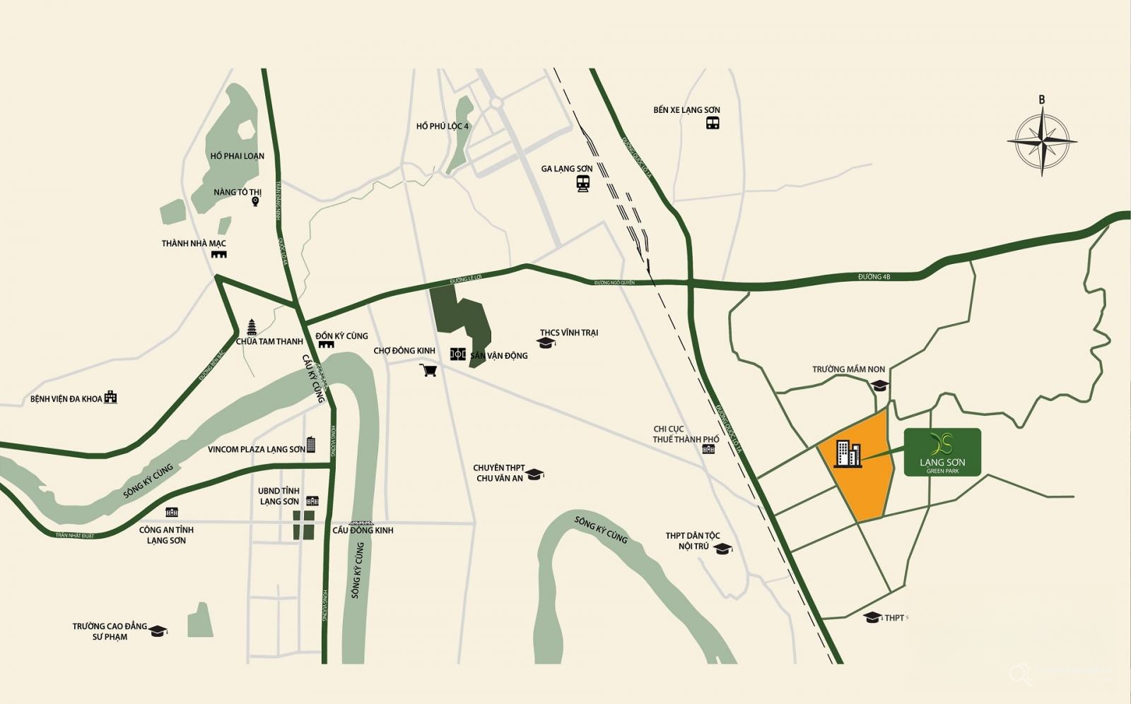 Vị trí dự án Lạng Sơn Green Park 