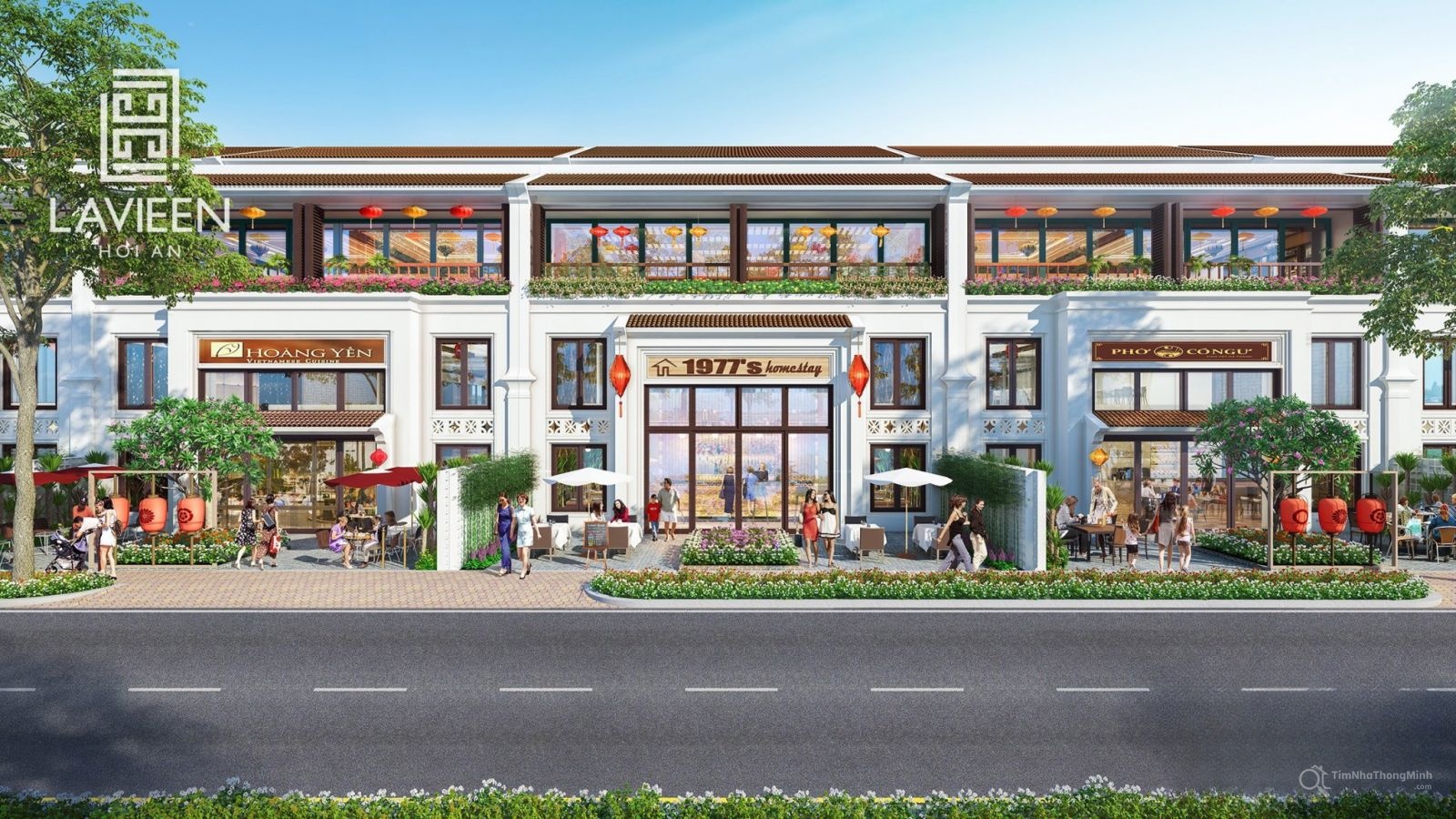 Phố thương mại tại Lavieen Hội An