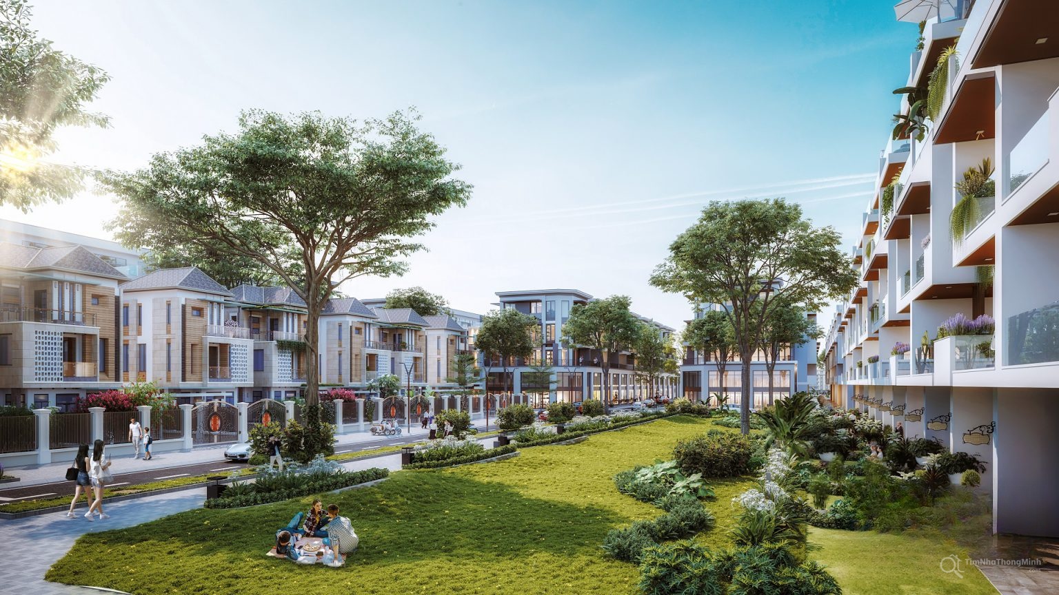 Phối cảnh tổng thể không gian nội khu dự án Quảng Hưng Central Point Phối cảnh tổng thể không gian nội khu dự án Quảng Hưng Central Point