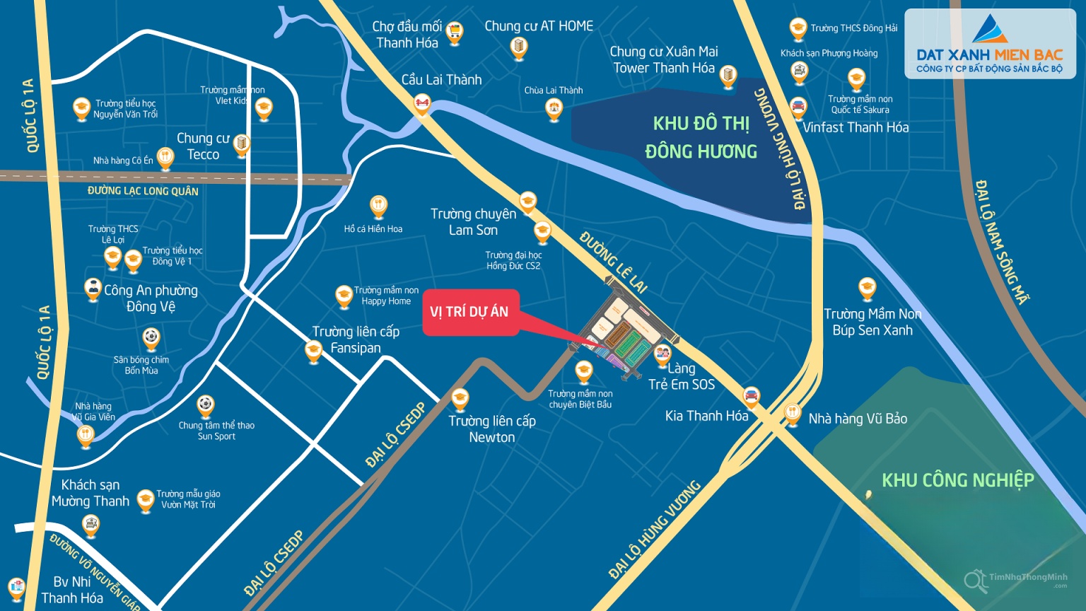 Vị trí dự án Quảng Hưng Central Point Vị trí dự án Quảng Hưng Central Point