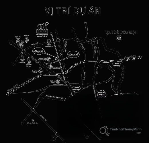 Vị trí dự án Shome Tây Bắc trên bản đồ