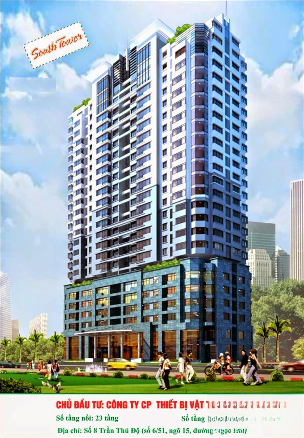 Phối cảnh Chung cư South Tower chung cư south tower