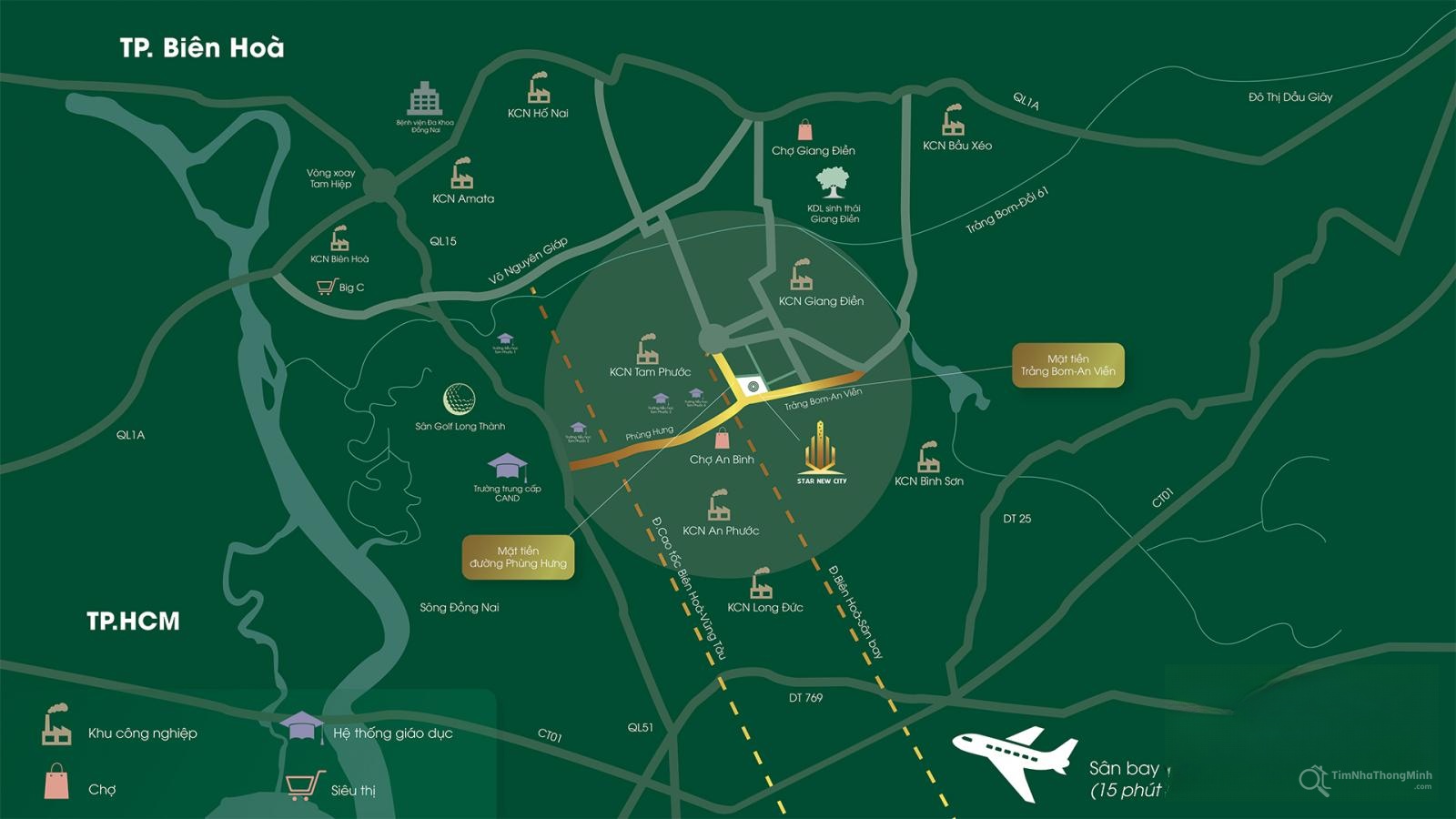 Vị trí dự án Khu dân cư Star New City